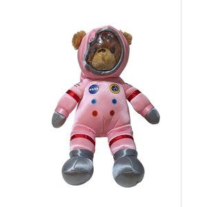 Smithsonian NASA Apollo 14 Pink Space Suit Astronaut Teddy Bear Plush 13”